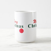 Vrolijk kerstfeest en hangend Ornament kerst Koffiemok (Center)
