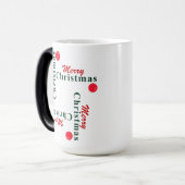 Vrolijk kerstfeest en hangend Ornament Magische Mok (Voorkant links)