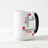 Vrolijk kerstfeest en hangend Ornament Magische Mok (Voorkant rechts)