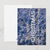 Vrolijk kerstfeest en Happy New Year-kaart Feestdagenkaart (Voorkant / Achterkant)