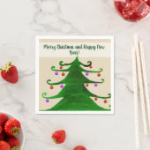 Vrolijk kerstfeest en Happy New Year Napkins Servet (Insitu)