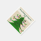 Vrolijk kerstfeest en Happy New Year Napkins Servet (Hoek)