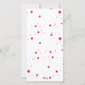 Vrolijk Kerstfeest en Helder Modern 2 Fotocollage Feestdagenkaart (Achterkant)