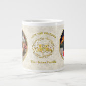 Vrolijk kerstfeest en hou van je oma | Twee foto's Grote Koffiekop (Voorkant)