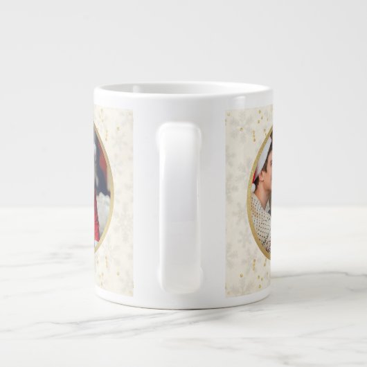 Vrolijk kerstfeest en hou van je oma | Twee foto's Grote Koffiekop (Achterkant)