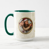 Vrolijk kerstfeest en hou van je oma | Twee foto's Mok (Links)