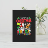 Vrolijk kerstfeest en ja, het is mijn kerstman. kaart (Staand voorkant)