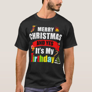 Vrolijk kerstfeest en ja, mijn geboortetoeslag t-shirt