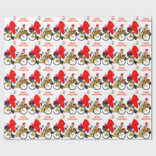 Vrolijk kerstfeest en Kinderen Cadeaupapier (Vlak)