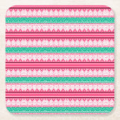 Vrolijk kerstfeest en lelijke trui kartonnen onderzetters (Voorkant)