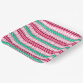 Vrolijk kerstfeest en lelijke trui papieren bordje (Gebogen)