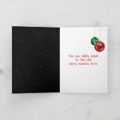 Vrolijk kerstfeest en maan feestdagen kaart (Binnen)