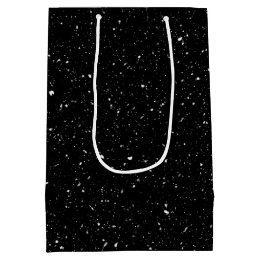 Vrolijk kerstfeest en maan medium cadeauzakje (Achterkant)