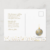 Vrolijk kerstfeest en nieuwjaar! 2026 Gold Luxury Feestdagenkaart (Achterkant)