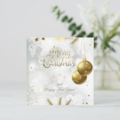 Vrolijk kerstfeest en nieuwjaar! 20XX Feestdagenkaart (Staand voorkant)