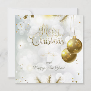 Vrolijk kerstfeest en nieuwjaar! 20XX Feestdagenkaart