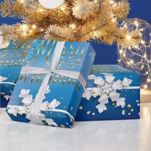 Vrolijk kerstfeest en nieuwjaar! 20XX Gold Luxe Cadeaupapier (Feestdagen)