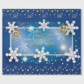 Vrolijk kerstfeest en nieuwjaar! 20XX Gold Luxe Cadeaupapier (Vlak)