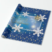 Vrolijk kerstfeest en nieuwjaar! 20XX Gold Luxe Cadeaupapier (Uitgerold)
