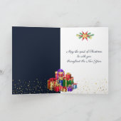 Vrolijk kerstfeest en nieuwjaar! 20XX Notitiekaartje (Binnen)