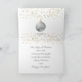 Vrolijk Kerstfeest en Nieuwjaar! 20XX Silver Luxe Feestdagen Kaart (Binnen)