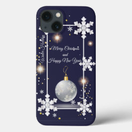 Vrolijk kerstfeest en nieuwjaar! 20XX Silver Luxur Case-Mate iPhone Case