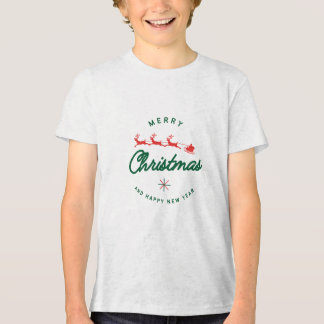 Vrolijk kerstfeest en nieuwjaar T-shirt design