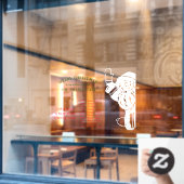 Vrolijk kerstfeest en nieuwjaarsopeningstijden Ker Raamsticker (Cafe Raam)