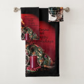 Vrolijk kerstfeest en Prettige feestdagen Bad Handdoek (Insitu)