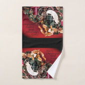 Vrolijk kerstfeest en Prettige feestdagen Bad Handdoek (Handdoek)
