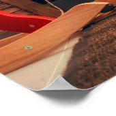 Vrolijk kerstfeest en Prettige feestdagen! Een moo Poster (Hoek)