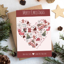 Vrolijk kerstfeest en Prettige feestdagen familien