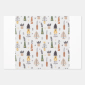 Vrolijk kerstfeest en Prettige feestdagen Inpakpapier Vel (Voorkant 3)