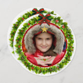 Vrolijk kerstfeest en Prettige feestdagen kerstmis Feestdagenkaart (Voorkant / Achterkant)