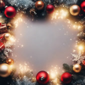 Vrolijk kerstfeest en Prettige feestdagen Ornament Kaart