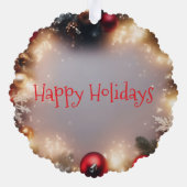 Vrolijk kerstfeest en Prettige feestdagen Ornament Kaart (Achterkant)