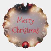 Vrolijk kerstfeest en Prettige feestdagen Ornament Kaart (Voorkant)