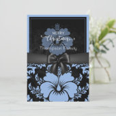 Vrolijk kerstfeest en prettige feestdagen, zwarte  kaart (Staand voorkant)