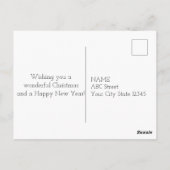 Vrolijk kerstfeest en regenboogkerstman briefkaart (Achterkant)