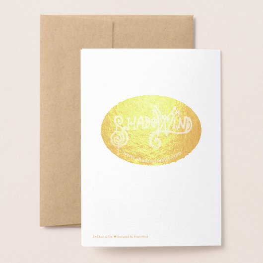 Vrolijk kerstfeest en rendier folie kaarten (Met envelop)