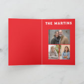 Vrolijk kerstfeest en rendier kaart (Binnen)