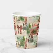 Vrolijk kerstfeest en Seizoenen Papieren Bekers (Rechts)