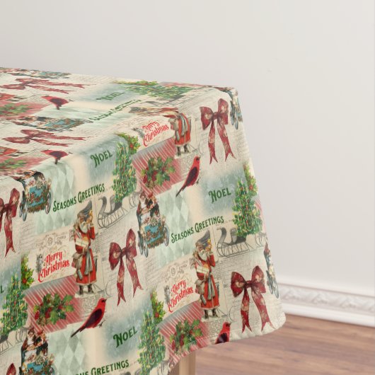 Vrolijk kerstfeest en Seizoenen Tafelkleed (Voorbeeld)