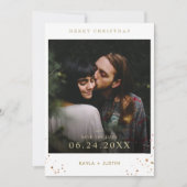 Vrolijk kerstfeest en sla de datum op kaart (Voorkant)