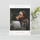 Vrolijk kerstfeest en sla de datum op kaart (Staand voorkant)