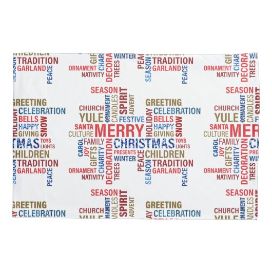 Vrolijk kerstfeest en Snowman Pillowcases Kussensloop (Achterkant)