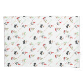 Vrolijk kerstfeest en Snowman Pillowcases Kussensloop (Voorkant)