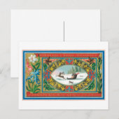 Vrolijk kerstfeest en voorspoedig nieuwjaar feestdagenkaart (Voorkant / Achterkant)