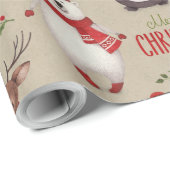 Vrolijk kerstfeest en vrienden cadeaupapier (Rol Hoek)