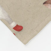 Vrolijk kerstfeest en vrienden fleece deken (Hoek)